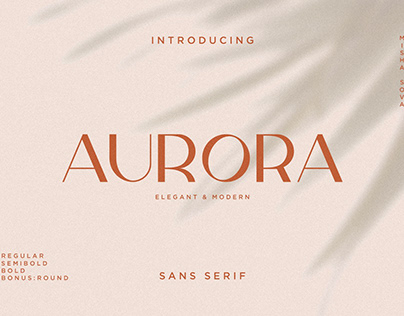 Aurora - Elegant & Modern Sans Serif