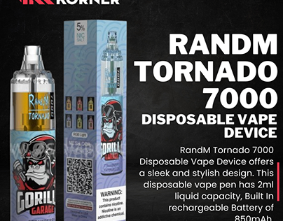 RandM Tornado 7000 Disposable Vape Device