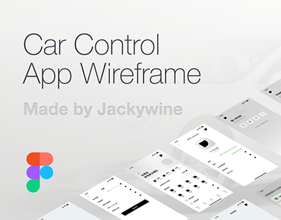[Free] Car Control App Wireframe