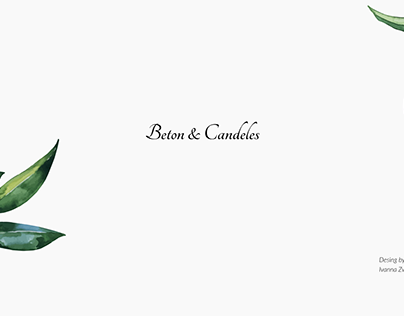 Beton & Candeles / E-Commerce
