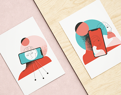 Illustrations for "Admind Branding and Communication"