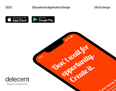 Application UX/UI design / Decelent