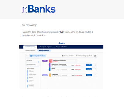 Email de boas vindas - nBanks