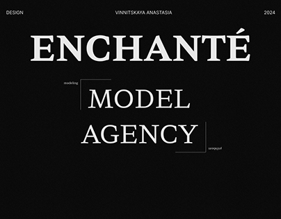 Project for model agency Enchante