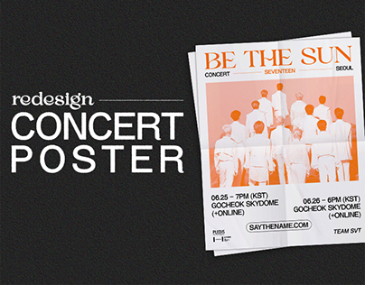 REDESIGN - Be The Sun Concert Poster