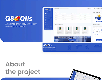 Q8 Oils Webshop & customer portal
