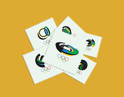 Project thumbnail - Olympic Games stamps - Brazil - Illustrations