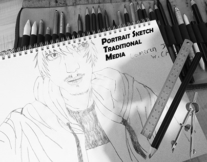Portrait Sketch With Conte Pencil