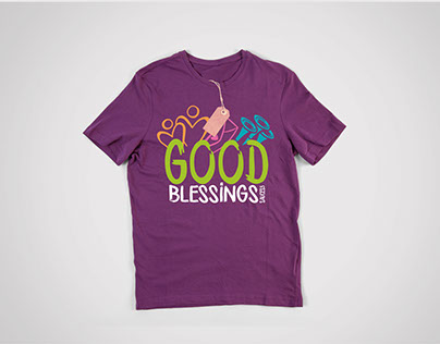 Logo y camiseta Good Blessings