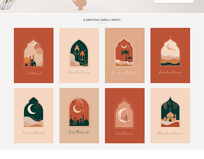 Islam Boho Art / Ramadan Mubarak collection