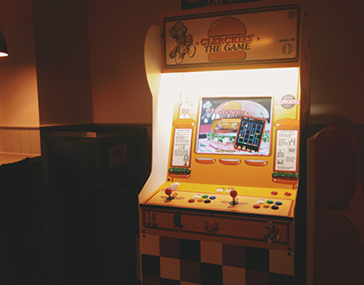 Custom arcade cabinet for local burger restaurant