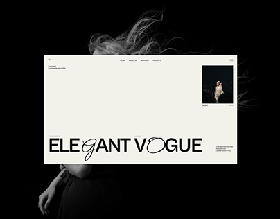 Elegant Vogue/Website for a fashion agency