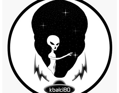 Uzaylı Temalı Logo Tasarımı