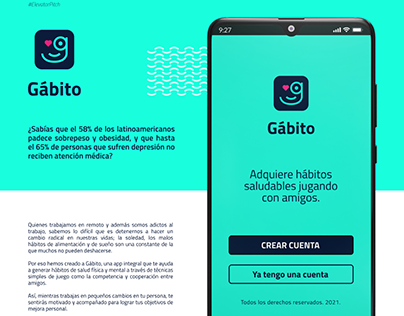 Gábito - App para generación de hábitos saludables