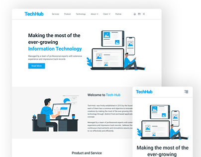 Tech-Hub Website UI