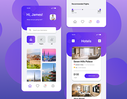 Mobile App for Flights and Hotel Reservations