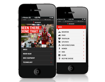 Specialized Mobile Site