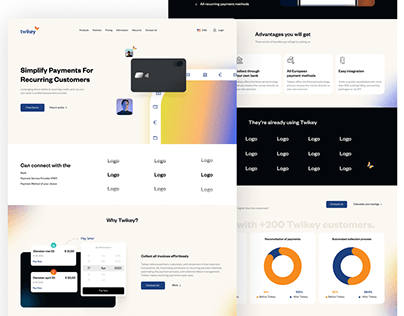 Project thumbnail - Payment Manage Company - Landing page