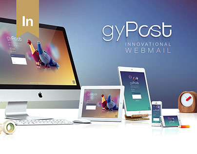 Web design UX/UI | gyPost. Innovational Webmail