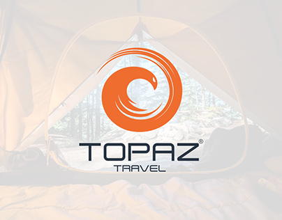 Topaz travel logo and Identity