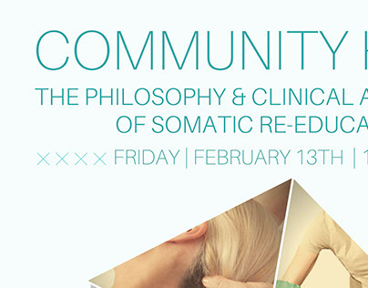 Community Hour Poster for Somatic ReEducation event