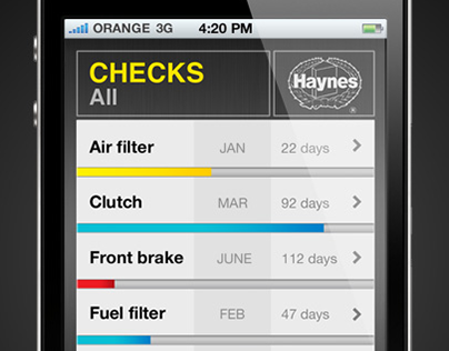 Haynes Maintenance iPhone App