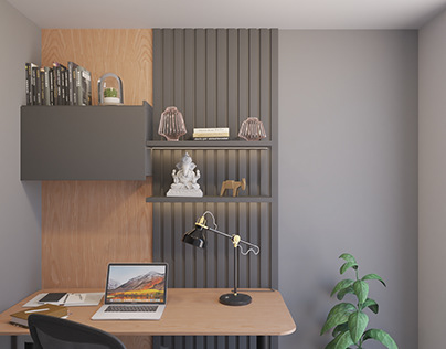 Modelado 3D y renderizado Micro Home Office