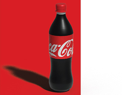 CocaCola Bottlle 3D Illustration