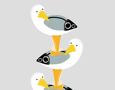 Seagulls - Illustration