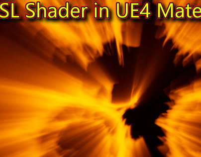 Rays HLSL Shader in UE4 Material Custom Node