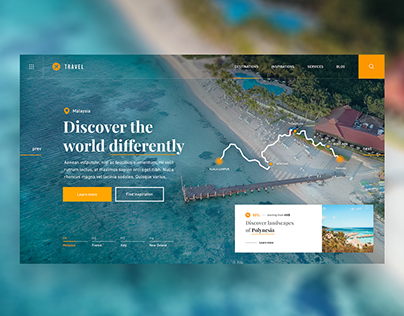 ✈️🏝️ Travel Guide — Website Concept