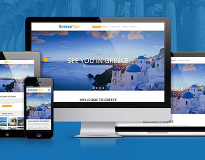 GreeceTour : Free Travel PSD Template