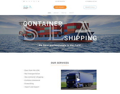 Sea container shipping