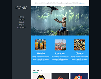 Iconic - A simply powerful portfolio website