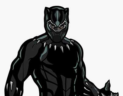 How To Draw Black Panther Drawing For Kids