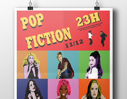 Cartaz para evento - Pop Fiction