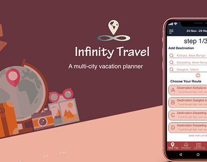 UI Infinity Travel App.
