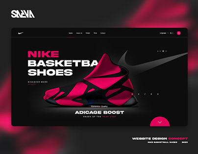 Shoes Nike Website Concept