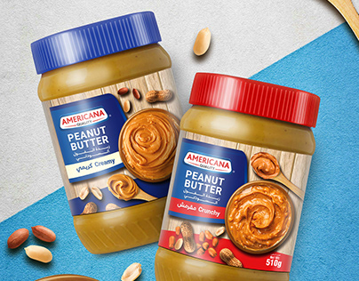 Americana Peanut Butter Packaging Design