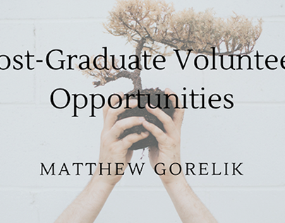 Post-Graduate Volunteer Opportunities