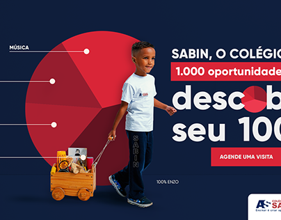 Campanha descubra o seu 100% - Colégio Albert Sabin