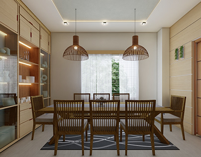 Interior design+ visualization(Dining room)