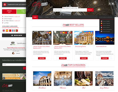 City Sightseeing Booking Website