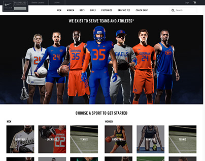 Nike Team Sports Website
