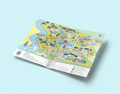 Dalseong gun - Guide map illustration work in leaflet
