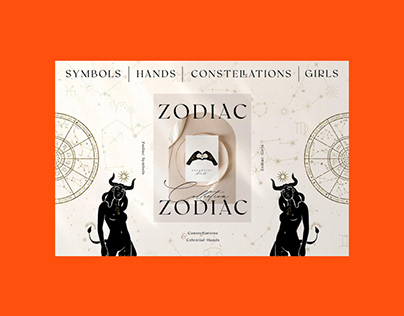Zodiac Clipart: Zodiac Celestial Constellations Set