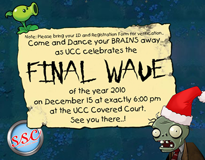 UCC SSC Spooky Christmas Party Poster
