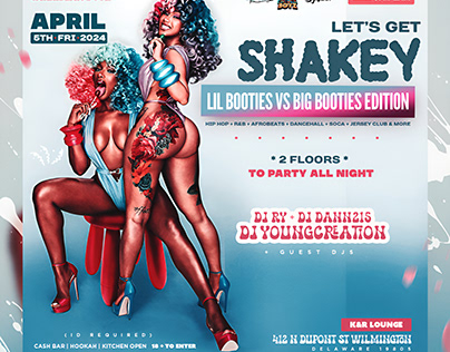 LETS GET SHAKEY FLYER CONCEPT