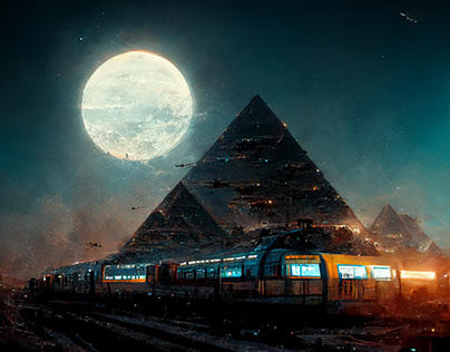 An imaginary attempt at the Giza train station