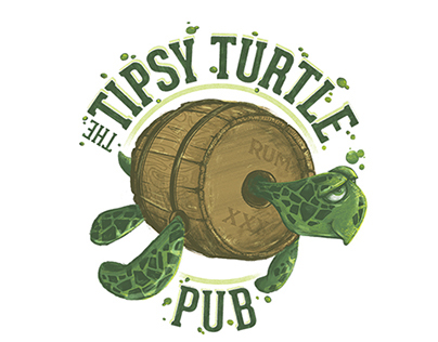 Logo/Signage for the Tipsy Turtle Pub